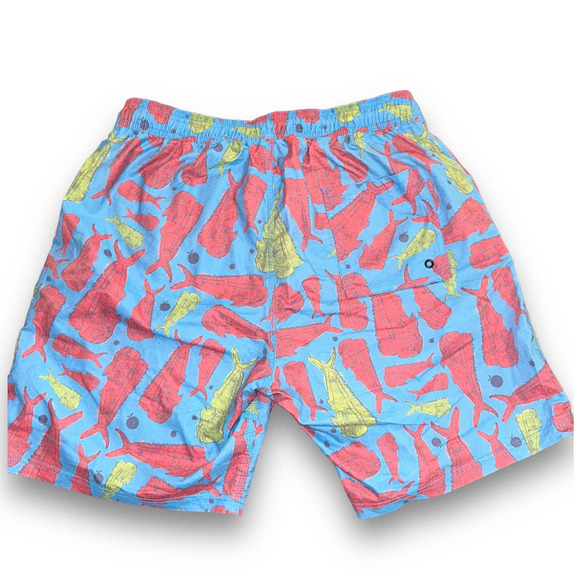 Flomotion Men’s Mahi Print Swim Trunks Board shorts‎ Shorts Size: Large - Picture 2 of 4